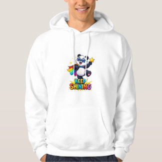 cute panda keep shining inspirational t_shirt hoodie