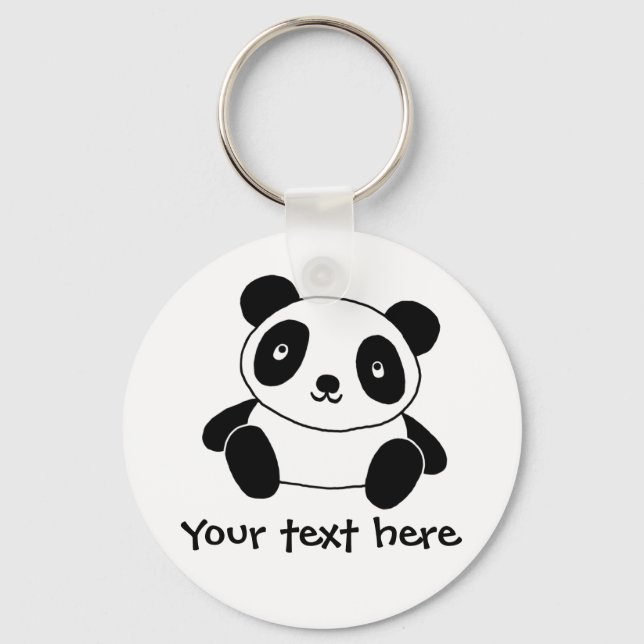 Cute Panda Schlüsselanhänger (Vorderseite)