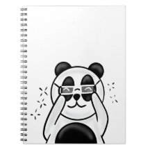 Cute Panda With Glasses