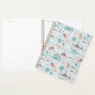 Cute Pastel Dinosaur Motif