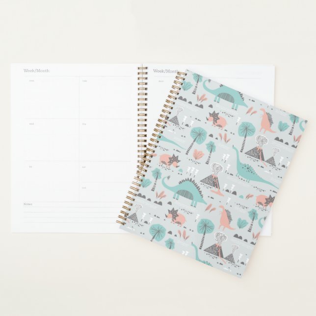 Cute Pastel Dinosaur Motif (Devant avec enveloppe)