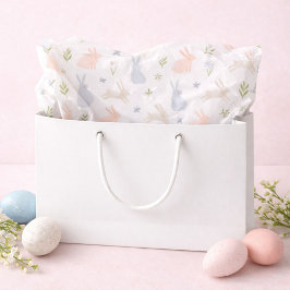 Cute Pastel Easter Bunny Spring Seidenpapier