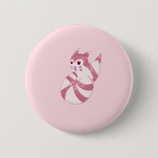 Cute Pastel Furret Design Button