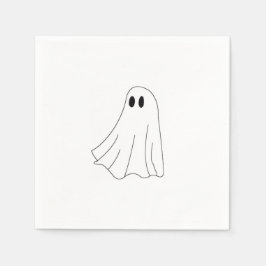 Cute Pastel Ghost Pattern Serviette