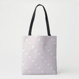 Cute Pastel Ghost Pattern Tasche