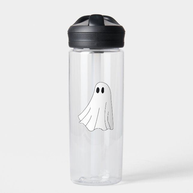 Cute Pastel Ghost Pattern Trinkflasche (Vorderseite)