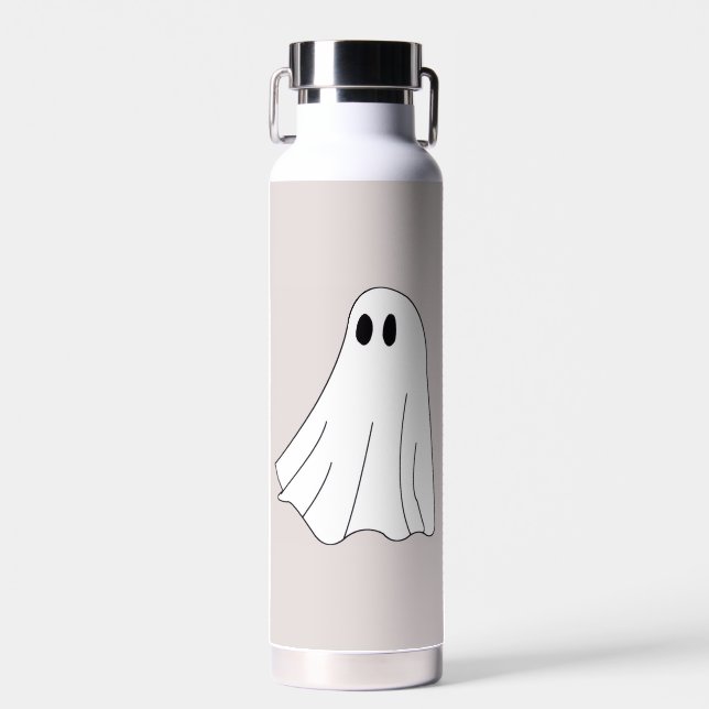 Cute Pastel Ghost Pattern Trinkflasche (Vorne)