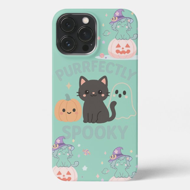 Cute Pastel Halloween Design iPhone 13 Pro Max Hülle (Rückseite)