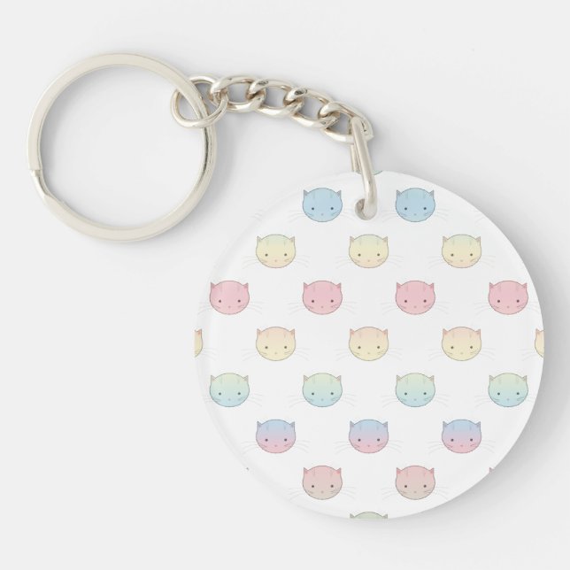 Cute Pastel Kitty Chat Façades Motif (Devant)