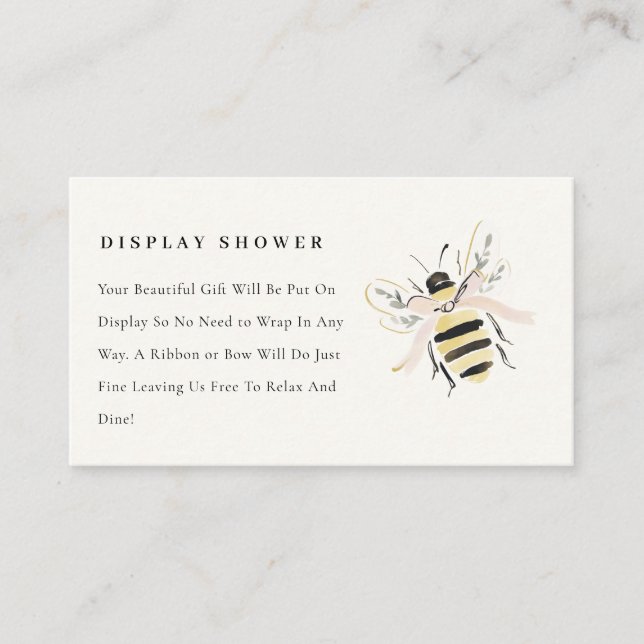 Cute Pastel Mum To Bee Display Shower Baby Shower Begleitkarte (Vorderseite)
