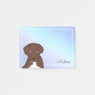 Cute Pastel Ombre Rouge Bi Aussie Nom Post-it Note