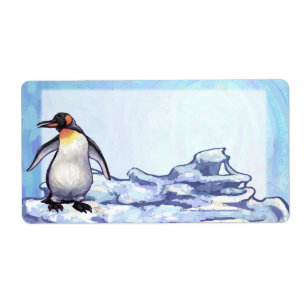 Cute Penguin avant Étiquettes d'expédition personn