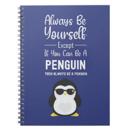 Cute Penguin Gift Animal Cartoon Funny Bird Winter Notizblock