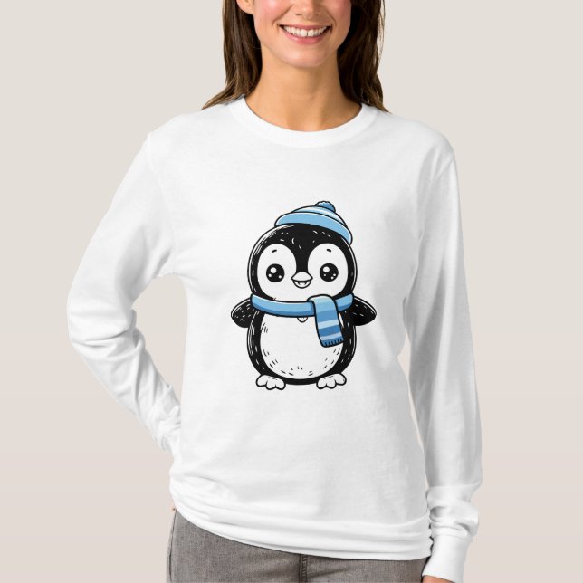 cute penguin womens tshirts (Vorderseite)