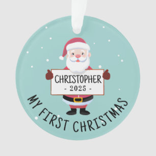 Cute Père Noël Mon premier Noël Nom personnalisé
