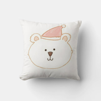 Cute père Noël ours coussin