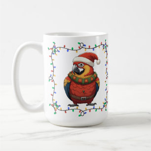 Cute perroquet Mug de Noël