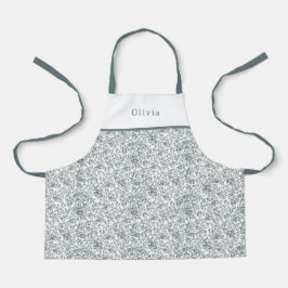 Cute Personalised Floral Botanical Pattern Apron Schürze