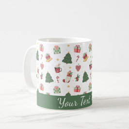 Cute Personalized Christmas Tree Mug Kaffeetasse