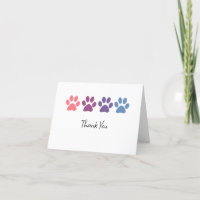 Cute Pet Adoption Vielen Dank Karten