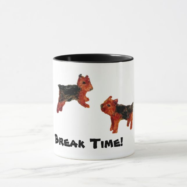 Cute Pet Art Terrier Dogs Custom Tasse (Zentrum)