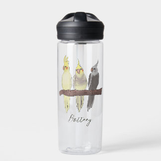 Cute Pet Cockatiels Flock Custom Name Trinkflasche