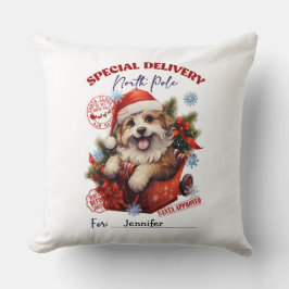 Cute Pet Dog Christmas Throw Pillow Kissen