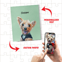Cute Pet Photo with Pet Name Dog or Cat Portrait