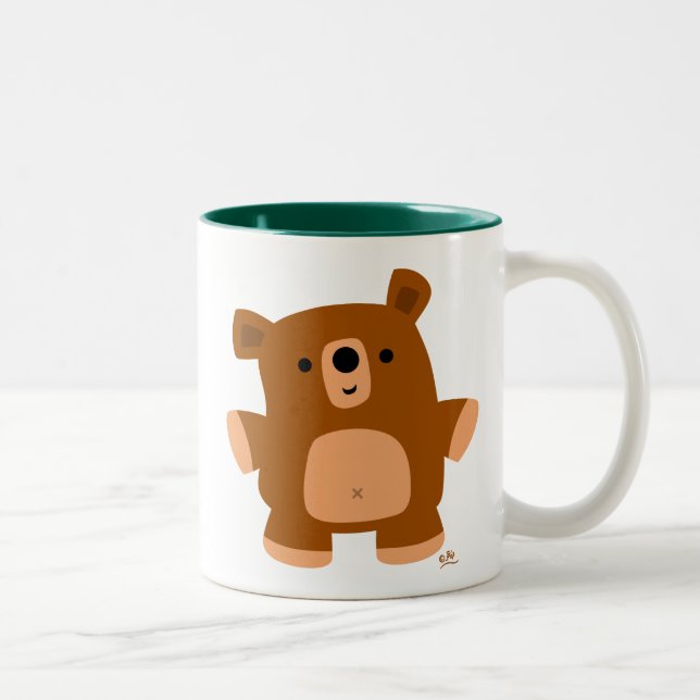 Cute Petit Carton Ours Mug (Droit)