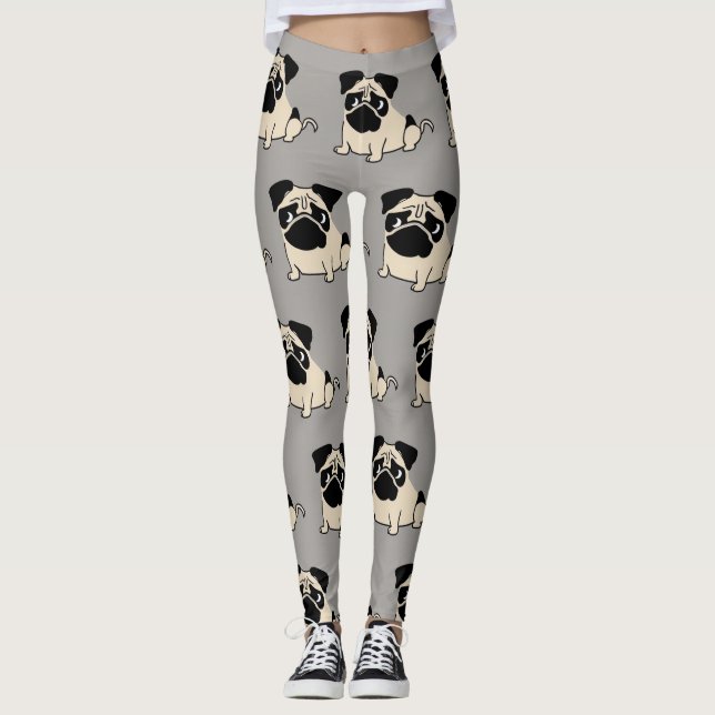 Cute Petits Carlins Leggings (Devant)