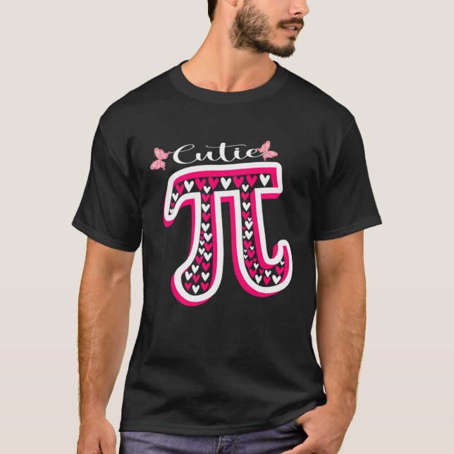 Cute Pi Valentines Day Pi Day Math Day Teacher Wom T-Shirt (Vorderseite)
