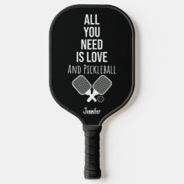 Cute Pickleball Typography Modern Trendy Cool Schläger