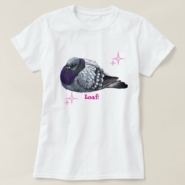 Cute Pigeon Loaf Shirt (Design vorne)