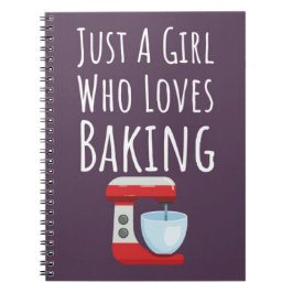 Cute Pink Baker Gifts For Baby Girls Kids Baking Notizblock