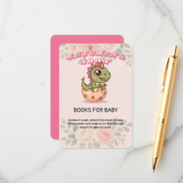 Cute Pink Dino Hatching Soon Begleitkarte