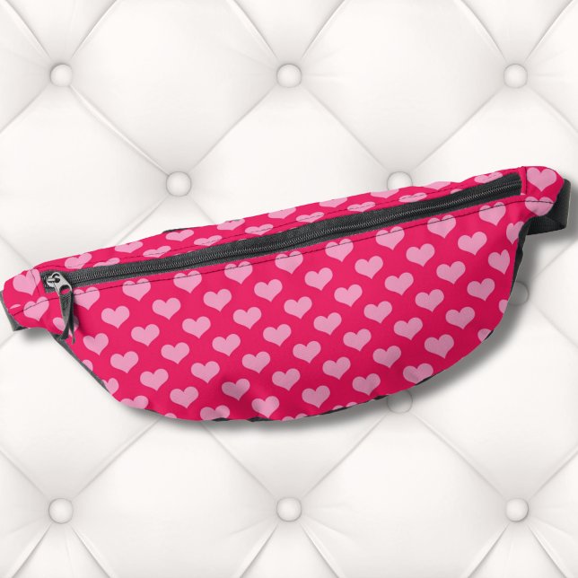 Cute Pink Heart Bauchtasche (Cute Pink Hearts Pattern Fashion Fanny Pack)