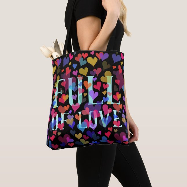 Cute Pink Heart Pattern Pretty Girly Elegant Tasche (Von Nahem)