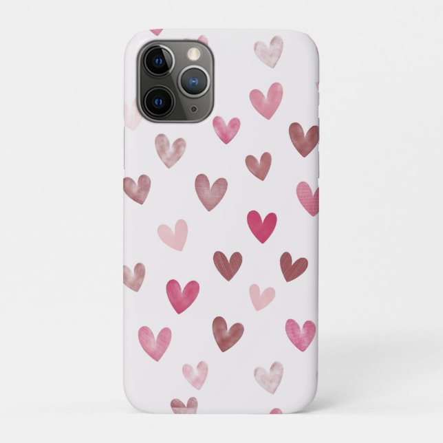 Cute Pink Heart Pattern – Romantic &Stylish Design Case-Mate iPhone Hülle (Rückseite)
