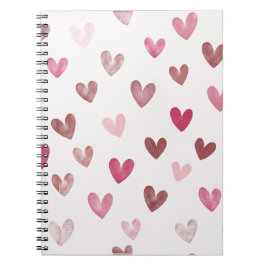 Cute Pink Heart Pattern – Romantic &Stylish Design Notizblock
