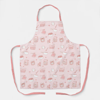 Cute Pink Jam and Bread Making and Baking Hobby Schürze