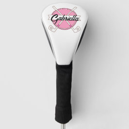 Cute Pink Personalized Golf Clubs Monogram Golf Headcover