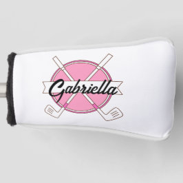Cute Pink Personalized Golf Clubs Monogram  Headcover