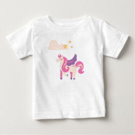Cute Pink Unicorn Baby T-Shirt