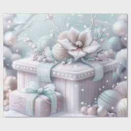 Cute Pink  Winter Birthday Geschenkpapier