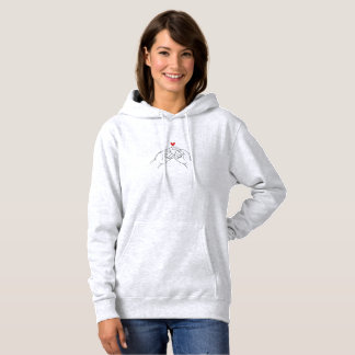 Cute Pinky Promise Minimalist Couple's Valentine H Hoodie