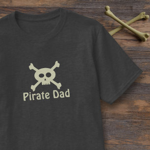 Cute Pirate Papa Crâne et Crossbones T-shirt homme