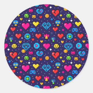 Cute Pixel Art Gaming Vinyl Sticker Pack