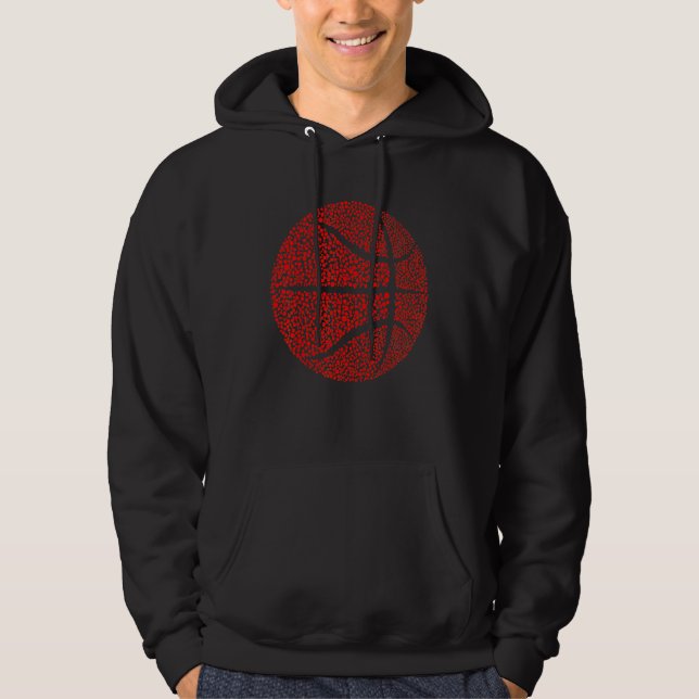 Cute Polka Dot Basketball  Player International Do Hoodie (Vorderseite)