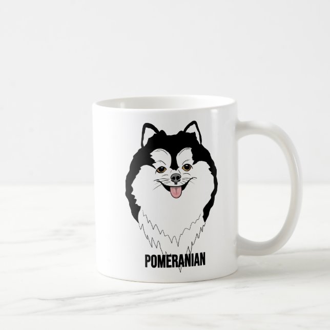 Cute Pomeranian Mug – Adorable Dog Lover Gift Kaffeetasse (Rechts)