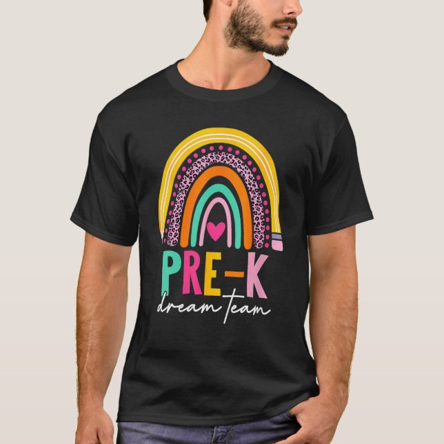 Cute Pre K Dream Team Back To School Teacher Kids  T-Shirt (Vorderseite)